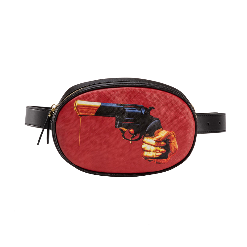 Поясная сумка Seletti Revolver Черный Красный Поясная сумка Seletti Revolver Черный Красный в Грозном | Loft Concept