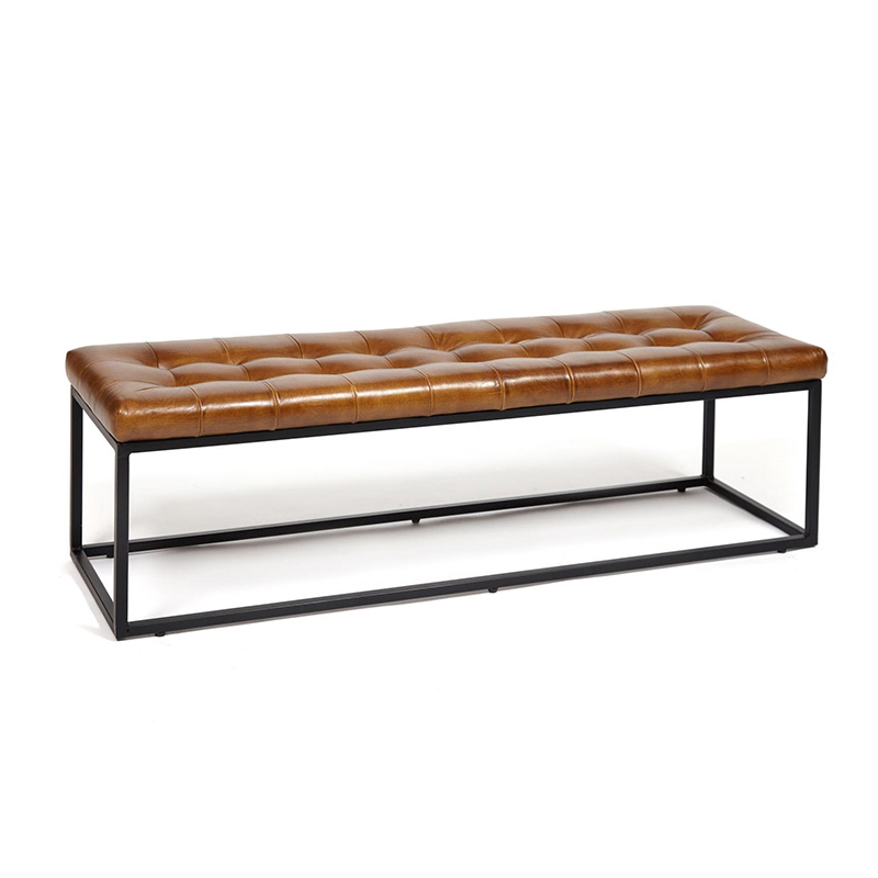 Банкетка Buffalo Leather Industrial Banquette Коричневый Банкетка Buffalo Leather Industrial Banquette Коричневый в Грозном | Loft Concept