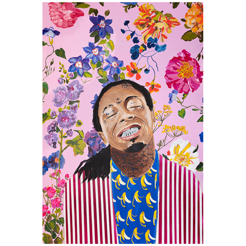 Картина Lil Wayne with Floral Background Мульти Картина Lil Wayne with Floral Background Мульти в Грозном | Loft Concept