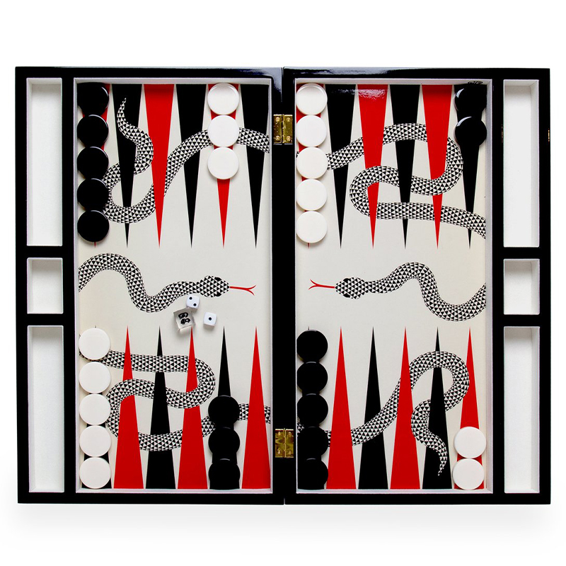 Нарды EDEN BACKGAMMON SET Jonathan Adler Красный Черный ivory ( слоновая кость ) Нарды EDEN BACKGAMMON SET Jonathan Adler Красный Черный ivory ( слоновая кость ) в Грозном | Loft Concept