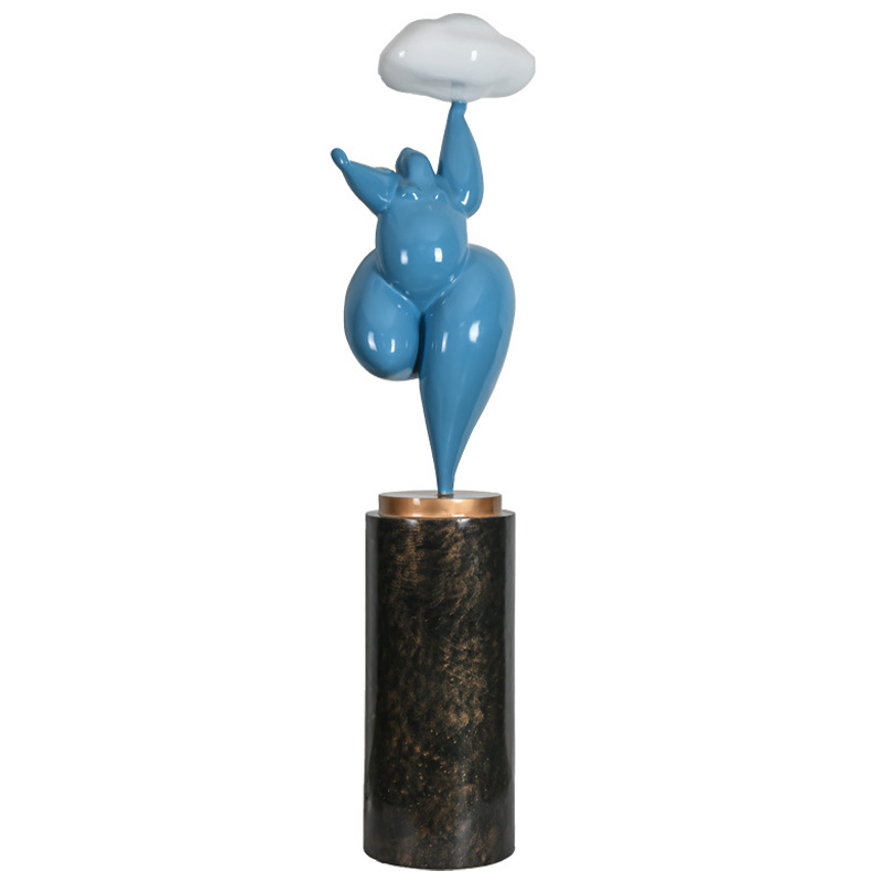Торшер In The Clouds Blue Floor Lamp Голубой Белый Латунь Черный Торшер In The Clouds Blue Floor Lamp Голубой Белый Латунь Черный в Грозном | Loft Concept
