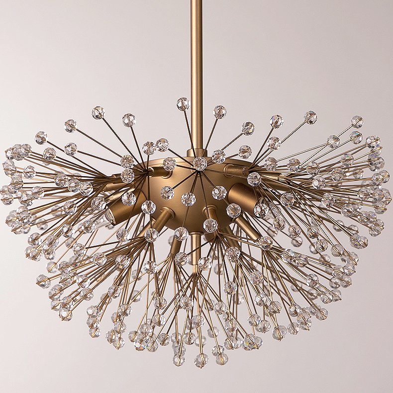 Люстра Dickinson Chandelier Золотой Люстра Dickinson Chandelier Золотой в Грозном | Loft Concept