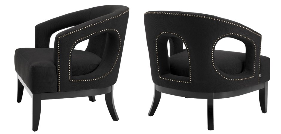 Кресло Eichholtz Chair Adam Black Кресло Eichholtz Chair Adam Black - Loft-Concept в Грозном