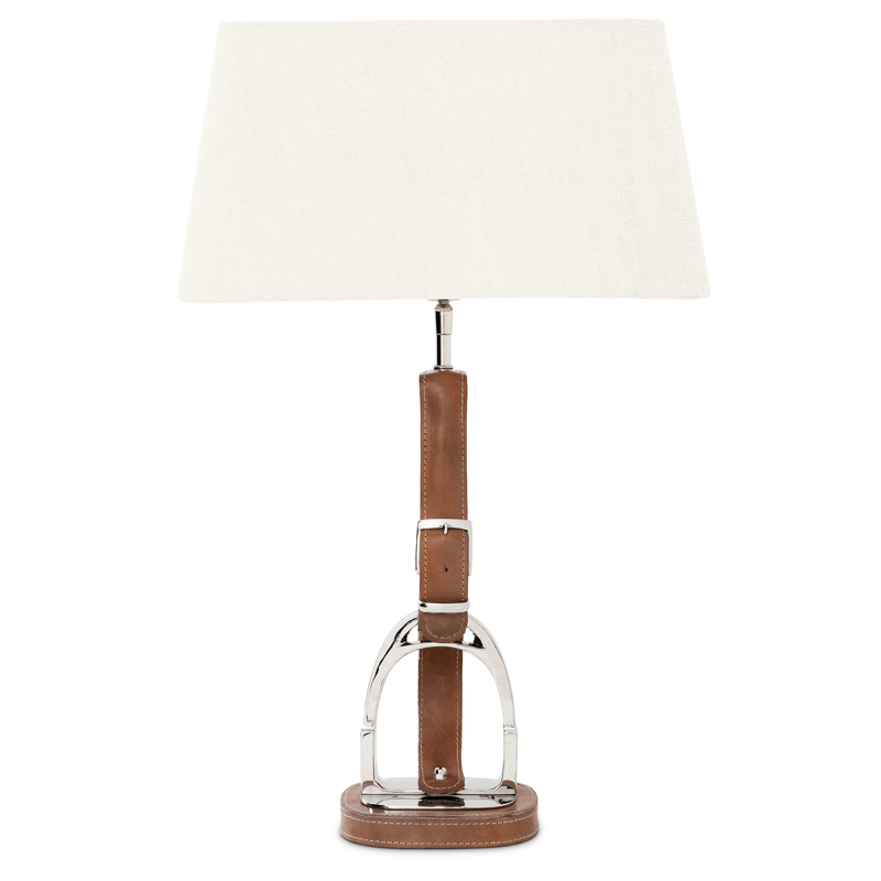 Настольная лампа Eichholtz Table Lamp Olympia Equestrian Никель Коричневый Кремовый Настольная лампа Eichholtz Table Lamp Olympia Equestrian Никель Коричневый Кремовый в Грозном | Loft Concept