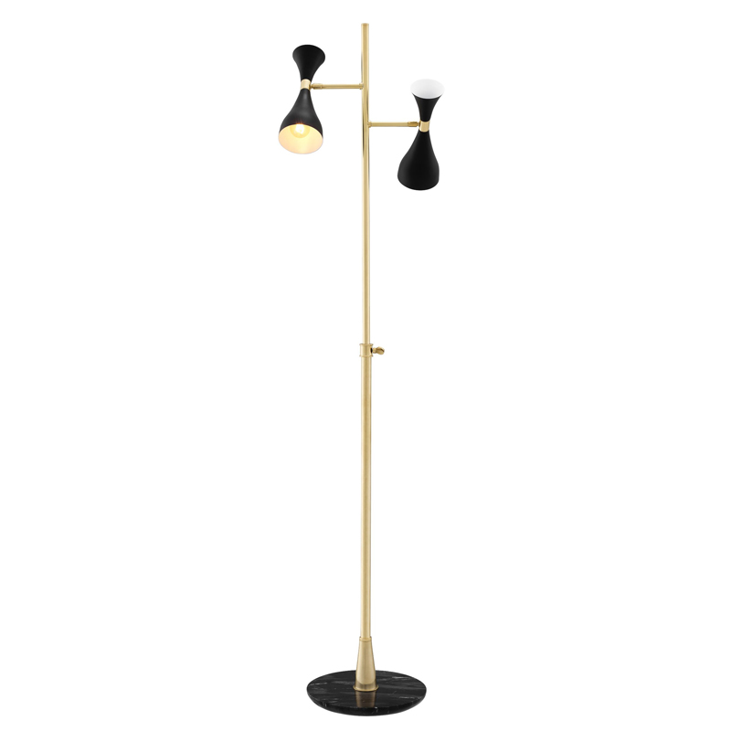 Торшер Eichholtz Floor Lamp Cordero Латунь Черный Мрамор Nero Черный Торшер Eichholtz Floor Lamp Cordero Латунь Черный Мрамор Nero Черный в Грозном | Loft Concept