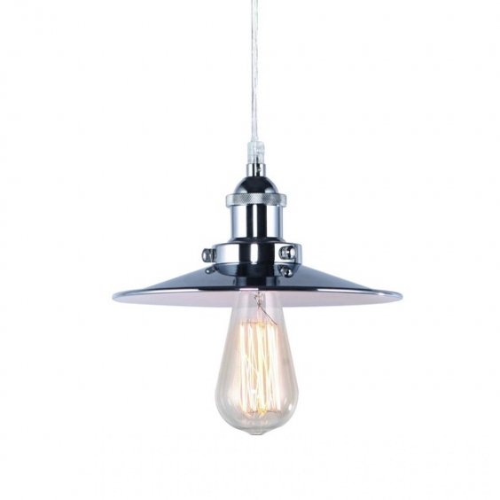 Подвесной светильник 20TH C. Factory Filament Metal Single Pendant Хром Подвесной светильник 20TH C. Factory Filament Metal Single Pendant Хром в Грозном | Loft Concept