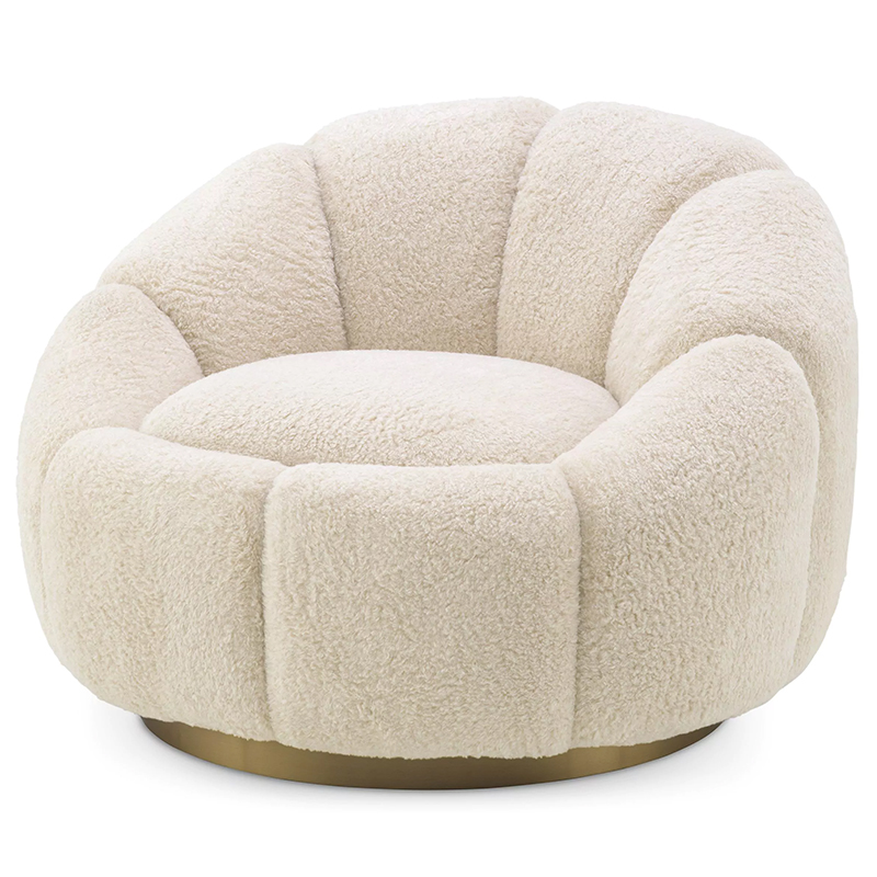 Кресло Eichholtz Swivel Chair Inger Brisbane Cream Кремовый Кресло Eichholtz Swivel Chair Inger Brisbane Cream Кремовый в Грозном | Loft Concept