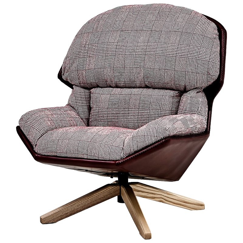 Кресло Parker Chair Бургундский красный Черно-белый Коричневый Кресло Parker Chair Бургундский красный Черно-белый Коричневый в Грозном | Loft Concept