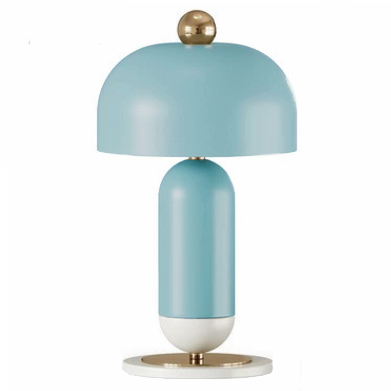 Meet Table lamp blue Голубой Латунь Meet Table lamp blue Голубой Латунь в Грозном | Loft Concept