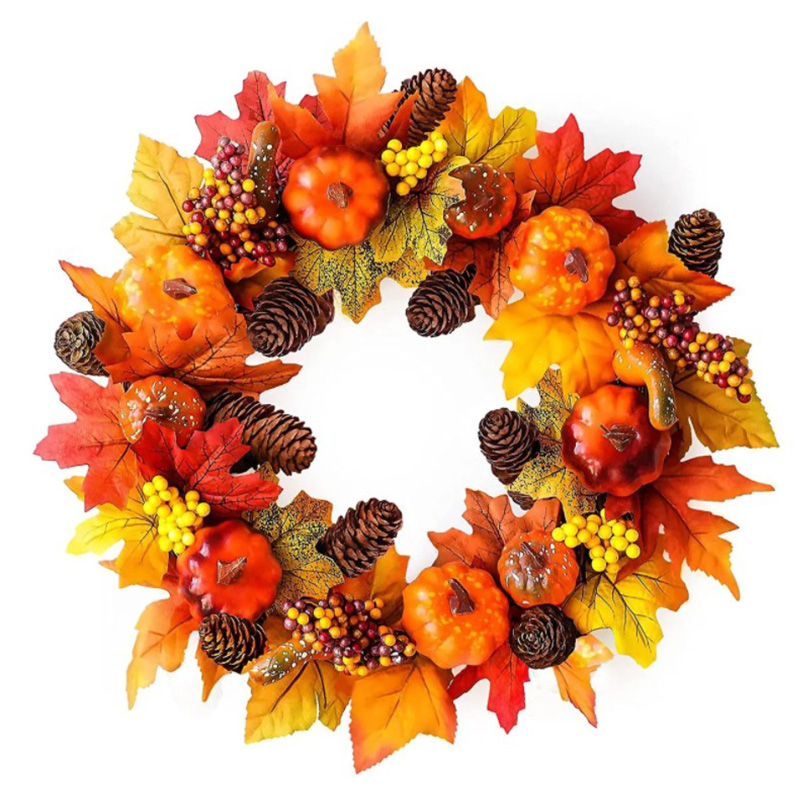 Аксессуар на стену Halloween Wreath II Оранжевый Коричневый Желтый Аксессуар на стену Halloween Wreath II Оранжевый Коричневый Желтый в Грозном | Loft Concept