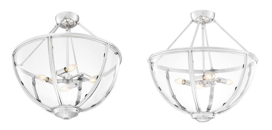 Потолочный светильник Eichholtz Ceiling Lamp Deveraux Nickel - Loft-Concept в Грозном