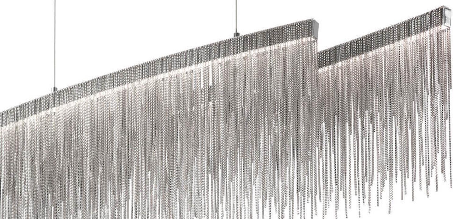 Люстра Atlantis Chain Chandelier Line Chrome - фото