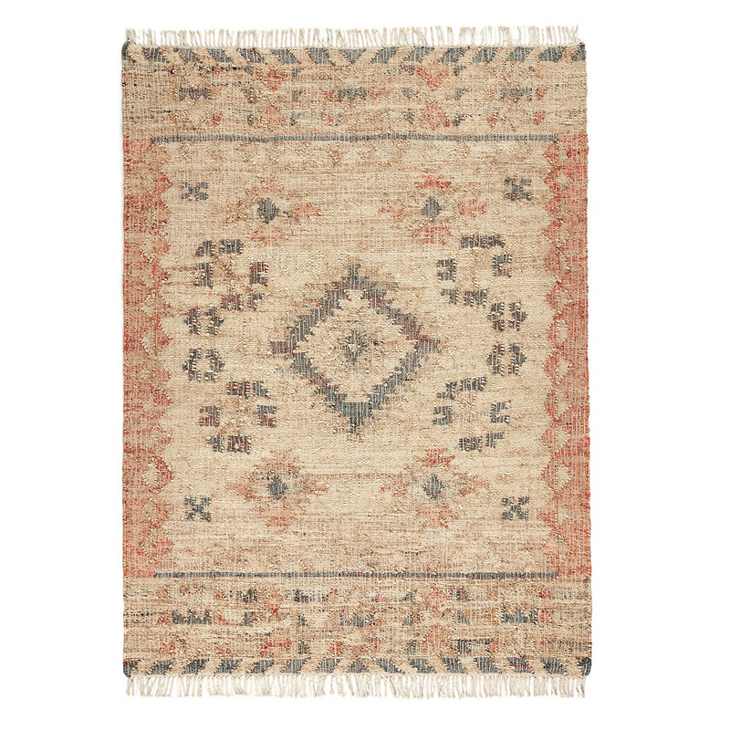 Ковер Carpet with Ornaments & Fringe Мульти Ковер Carpet with Ornaments & Fringe Мульти в Грозном | Loft Concept
