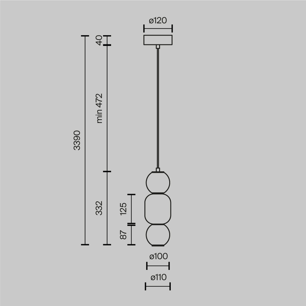 Подвесной светильник Trio outline Подвесной светильник Trio outline в Грозном