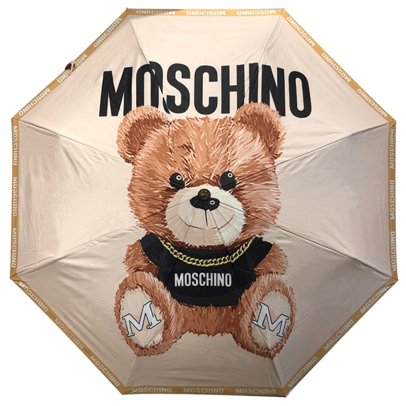 Зонт раскладной MOSCHINO дизайн 006 Бежевый цвет Коричневый Бежевый Зонт раскладной MOSCHINO дизайн 006 Бежевый цвет Коричневый Бежевый в Грозном | Loft Concept