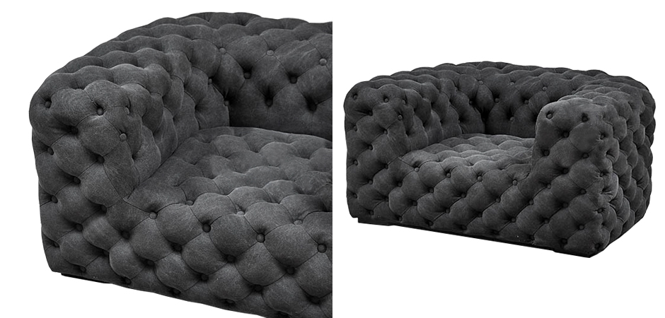 Кресло Soho Tufted Graphite Armchair Кресло Soho Tufted Graphite Armchair - Loft-Concept в Грозном