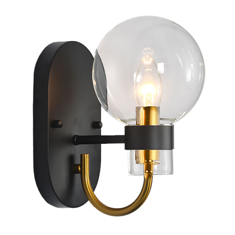 Бра Votrom Sconce black Черный Бронза Прозрачный (Transparent) Бра Votrom Sconce black Черный Бронза Прозрачный (Transparent) в Грозном | Loft Concept
