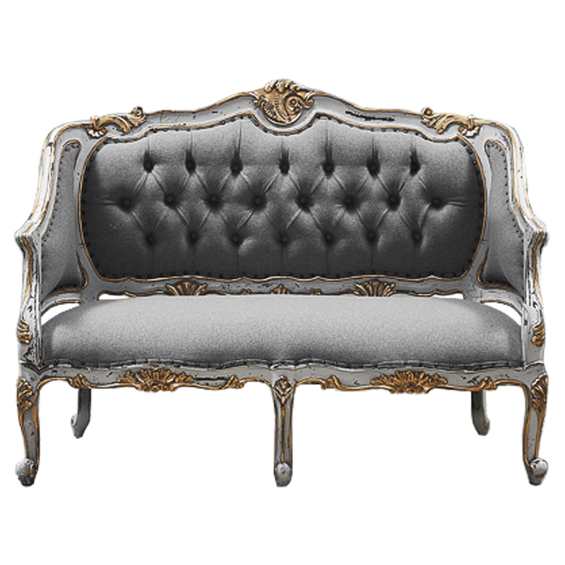 Диван Maria Antoinette Softness Capitone Серый Белый винтажная патина Диван Maria Antoinette Softness Capitone Серый Белый винтажная патина в Грозном | Loft Concept