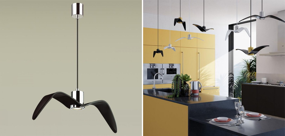 Подвесной светильник Seagull Chrome черный Подвесной светильник Seagull Chrome черный - Loft-Concept в Грозном