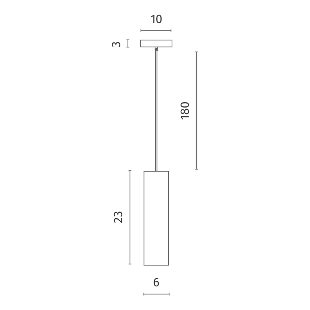 Подвесной светильник в форме цилиндра Douro Light серый бетон в Грозном