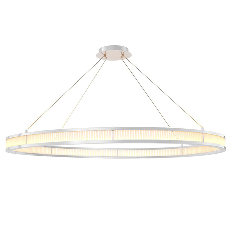 Люстра Eichholtz Chandelier Damien XL Nickel Никель Белое матовое стекло Люстра Eichholtz Chandelier Damien XL Nickel Никель Белое матовое стекло в Грозном | Loft Concept