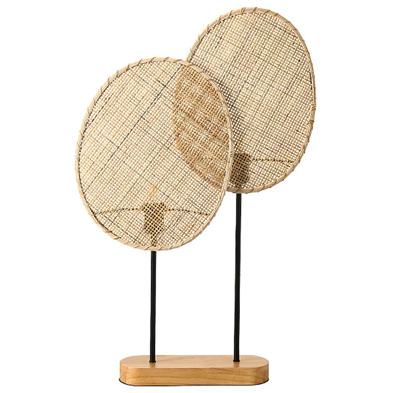 Настольная лампа Takibi Double Lamp Черный Древесина Настольная лампа Takibi Double Lamp Черный Древесина в Грозном | Loft Concept