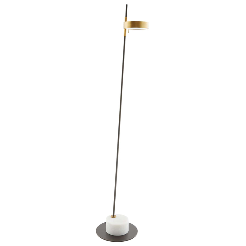 Торшер Arteriors PARK FLOOR LAMP Латунь Черный Белый Торшер Arteriors PARK FLOOR LAMP Латунь Черный Белый в Грозном | Loft Concept