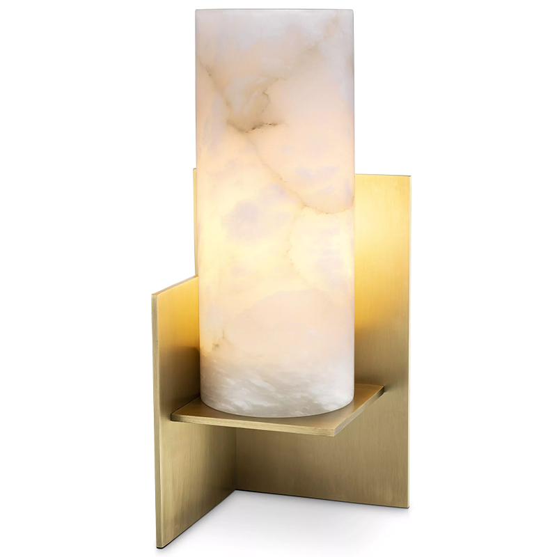 Настольная лампа Eichholtz Table Lamp Frisco Brass Молочный Латунь Настольная лампа Eichholtz Table Lamp Frisco Brass Молочный Латунь в Грозном | Loft Concept