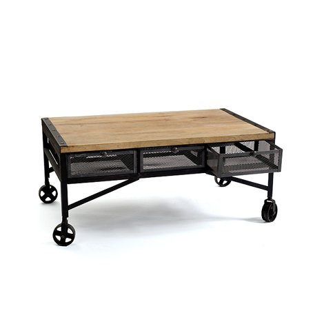 Стол Industrial Metal Three Drawers Cabinet Черный Стол Industrial Metal Three Drawers Cabinet Черный в Грозном | Loft Concept