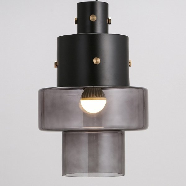 Подвесной светильник Luna Glass Pendant Dark Черный Подвесной светильник Luna Glass Pendant Dark Черный в Грозном | Loft Concept