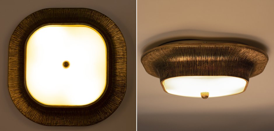 Потолочный светильник Utopia Round Sconce Gold Потолочный светильник Utopia Round Sconce Gold - Loft-Concept в Грозном