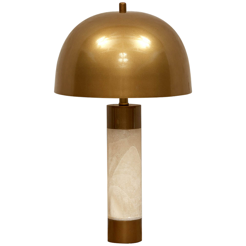 Настольная лампа с металлическим абажуром Gabriela Brass Table Lamp Латунь Бежевый Настольная лампа с металлическим абажуром Gabriela Brass Table Lamp Латунь Бежевый в Грозном | Loft Concept