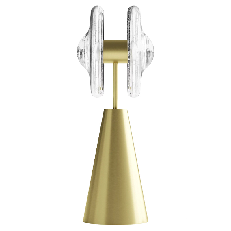 Настольная лампа Balance brass Латунь Прозрачный Настольная лампа Balance brass Латунь Прозрачный в Грозном | Loft Concept