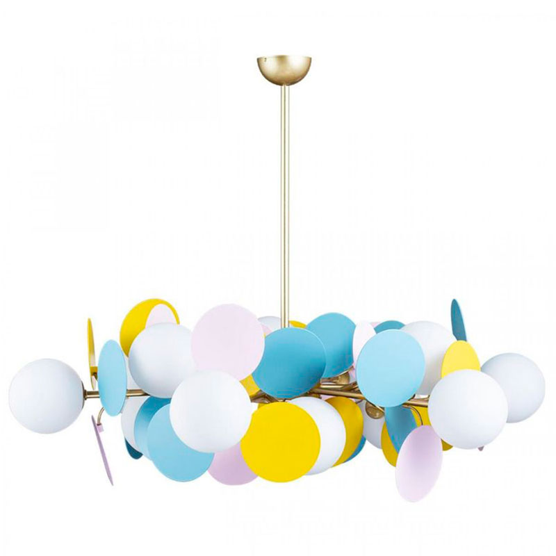 Люстра MATISSE Chandelier multicolor 12 ламп Мульти Золотой Люстра MATISSE Chandelier multicolor 12 ламп Мульти Золотой в Грозном | Loft Concept