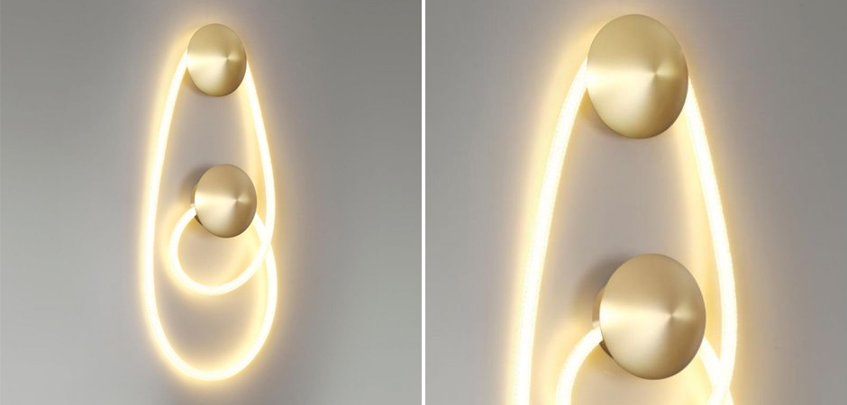 Бра Золотой LUKE LAMPCO TRACER LAMP с двумя крепежными планками Бра Золотой LUKE LAMPCO TRACER LAMP с двумя крепежными планками - Loft-Concept в Грозном
