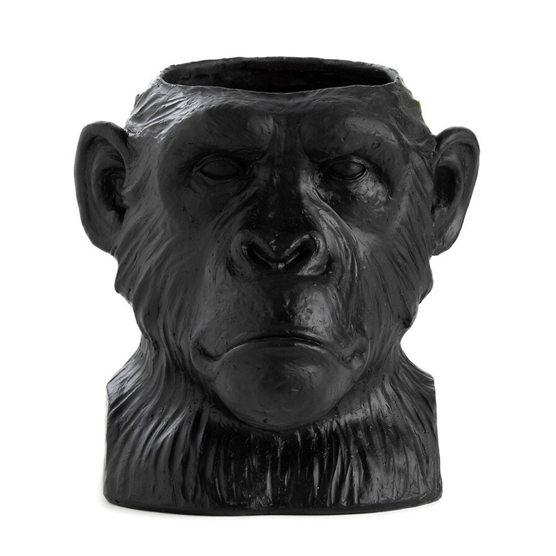 Ваза Black Monkey Черный матовый Ваза Black Monkey Черный матовый в Грозном | Loft Concept