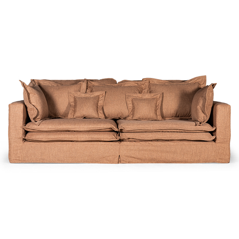 Диван Evelyn Textile Brown Sofa Коричневый Диван Evelyn Textile Brown Sofa Коричневый в Грозном | Loft Concept