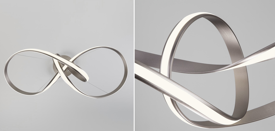 Люстра Mobius Strip Silver Chandelier Люстра Mobius Strip Silver Chandelier - Loft-Concept в Грозном