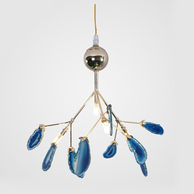 Люстра Agate Feathers mini Глянцевое золото Люстра Agate Feathers mini Глянцевое золото в Грозном | Loft Concept