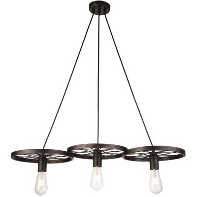Подвесной Светильник Loft Wheel Pendant ring 3 Коричневый винтаж Подвесной Светильник Loft Wheel Pendant ring 3 Коричневый винтаж в Грозном | Loft Concept