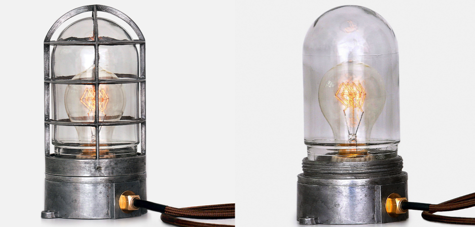 Настольная лампа Steampunk Cage Glass Edison Table lamp Настольная лампа Steampunk Cage Glass Edison Table lamp - Loft-Concept в Грозном