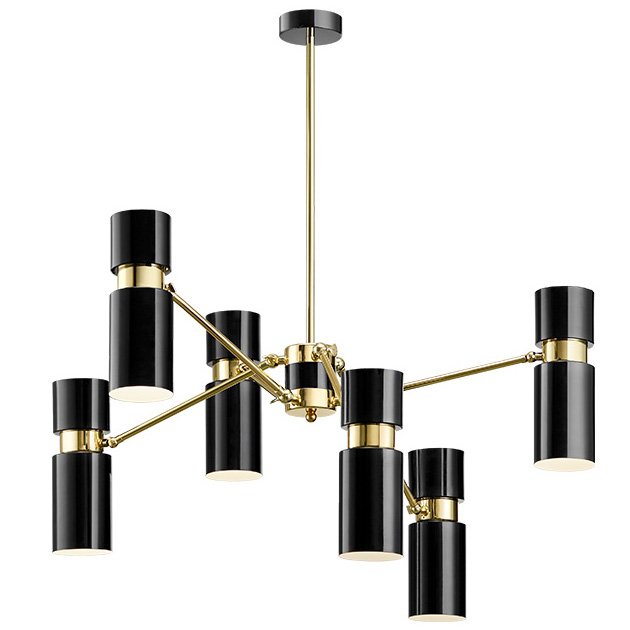 Люстра EDGAR chandelier Черный Латунь Люстра EDGAR chandelier Черный Латунь в Грозном | Loft Concept