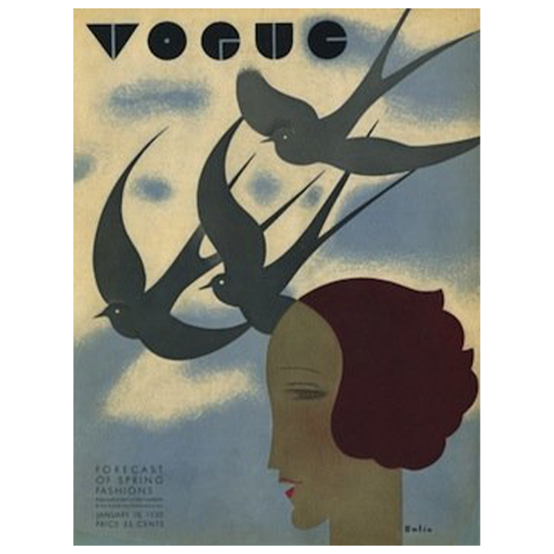 Постер Vogue Cover 1930 January Постер Vogue Cover 1930 January в Грозном | Loft Concept