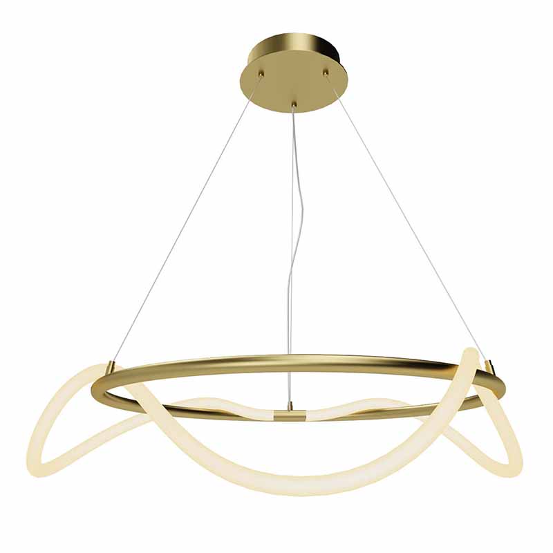 Люстра Luke Lampco Tracer Chandelier Gold 60 Белый матовое золото Люстра Luke Lampco Tracer Chandelier Gold 60 Белый матовое золото в Грозном | Loft Concept