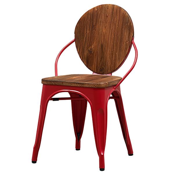 Стул Tolix chair Wooden Red Дуб темный Красный (Red) Стул Tolix chair Wooden Red Дуб темный Красный (Red) в Грозном | Loft Concept