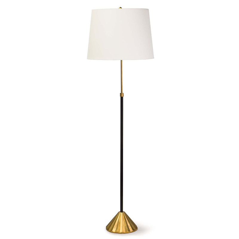 Торшер Arleta Floor lamp Белый Черный Золотой Торшер Arleta Floor lamp Белый Черный Золотой в Грозном | Loft Concept