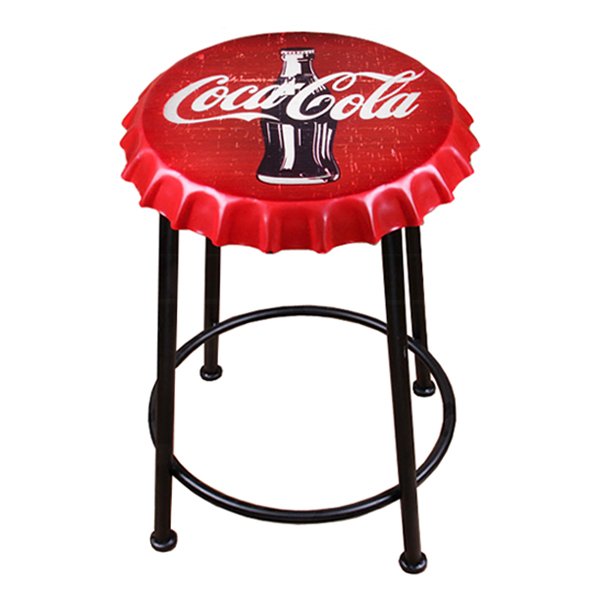 Стул Bottle Cap Coca & Cola Красный Черный Стул Bottle Cap Coca & Cola Красный Черный в Грозном | Loft Concept