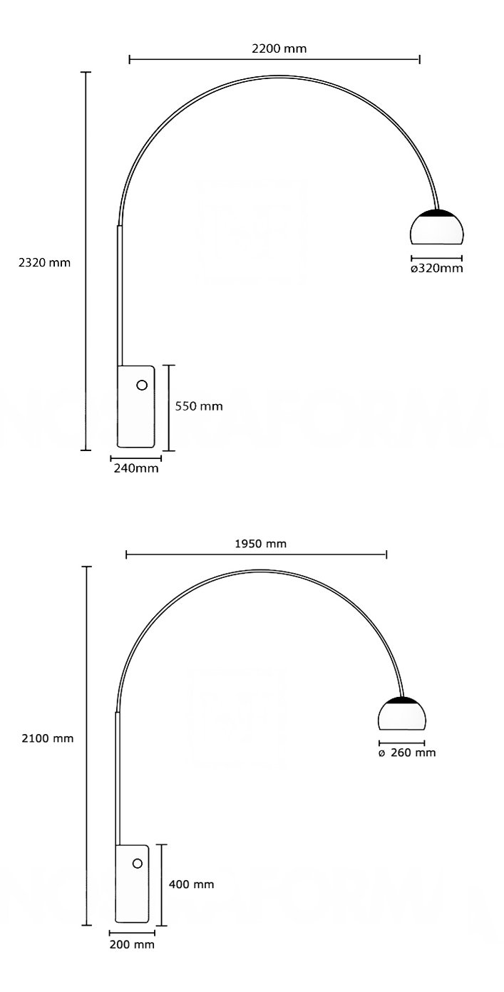 Торшер Flos Arco в Грозном