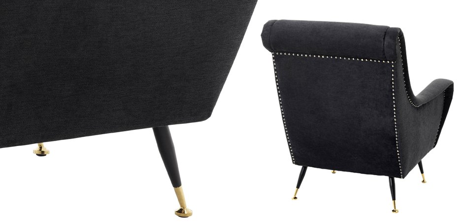 Кресло Eichholtz Chair Giardino Black Кресло Eichholtz Chair Giardino Black - Loft-Concept в Грозном