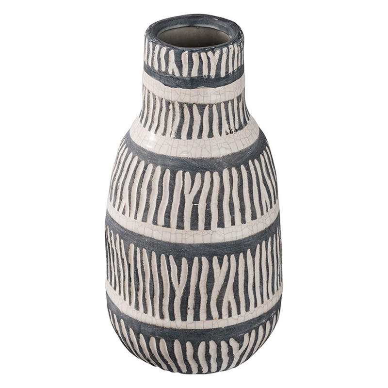 Ваза Kamaria Vase M Серый Белый Ваза Kamaria Vase M Серый Белый в Грозном | Loft Concept